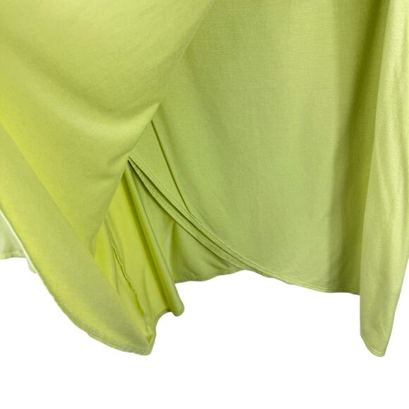 Soft Surroundings Yellow Long Sleeve V-Neck Soft Stretchy Modal Top Size M - Picture 3 of 5